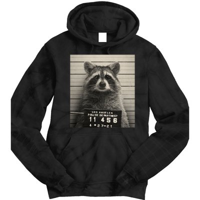 Raccoon Mugshot Funny Parody Tie Dye Hoodie