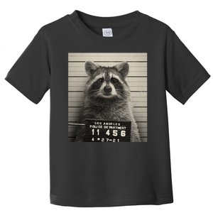 Raccoon Mugshot Funny Parody Toddler T-Shirt