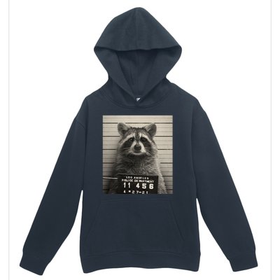 Raccoon Mugshot Funny Parody Urban Pullover Hoodie