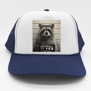 Raccoon Mugshot Funny Parody Trucker Hat