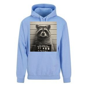 Raccoon Mugshot Funny Parody Unisex Surf Hoodie