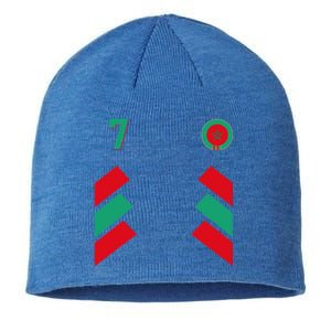 Retro7 Moroccan Football Morocco Soccer Morocco Flag Gift Sustainable Beanie