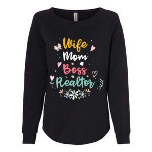 Realtor Mom Great Gift Wife Mom Boss Realtor Gift Womens California Wash Sweatshirt