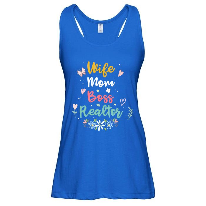 Realtor Mom Great Gift Wife Mom Boss Realtor Gift Ladies Essential Flowy Tank