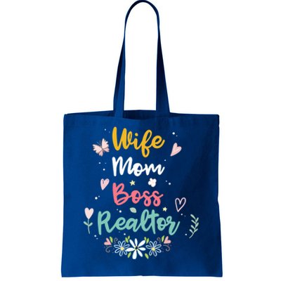 Realtor Mom Great Gift Wife Mom Boss Realtor Gift Tote Bag