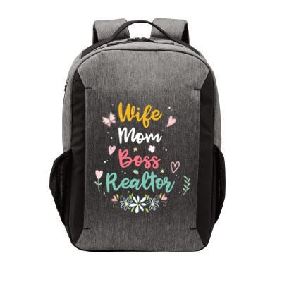 Realtor Mom Great Gift Wife Mom Boss Realtor Gift Vector Backpack