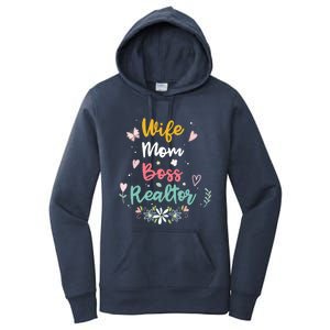 Realtor Mom Great Gift Wife Mom Boss Realtor Gift Women's Pullover Hoodie