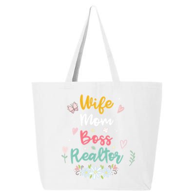 Realtor Mom Great Gift Wife Mom Boss Realtor Gift 25L Jumbo Tote