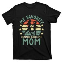 Running Mom Gift Runner Mom Running Marathon T-Shirt