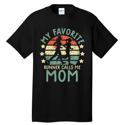 Running Mom Gift Runner Mom Running Marathon Tall T-Shirt