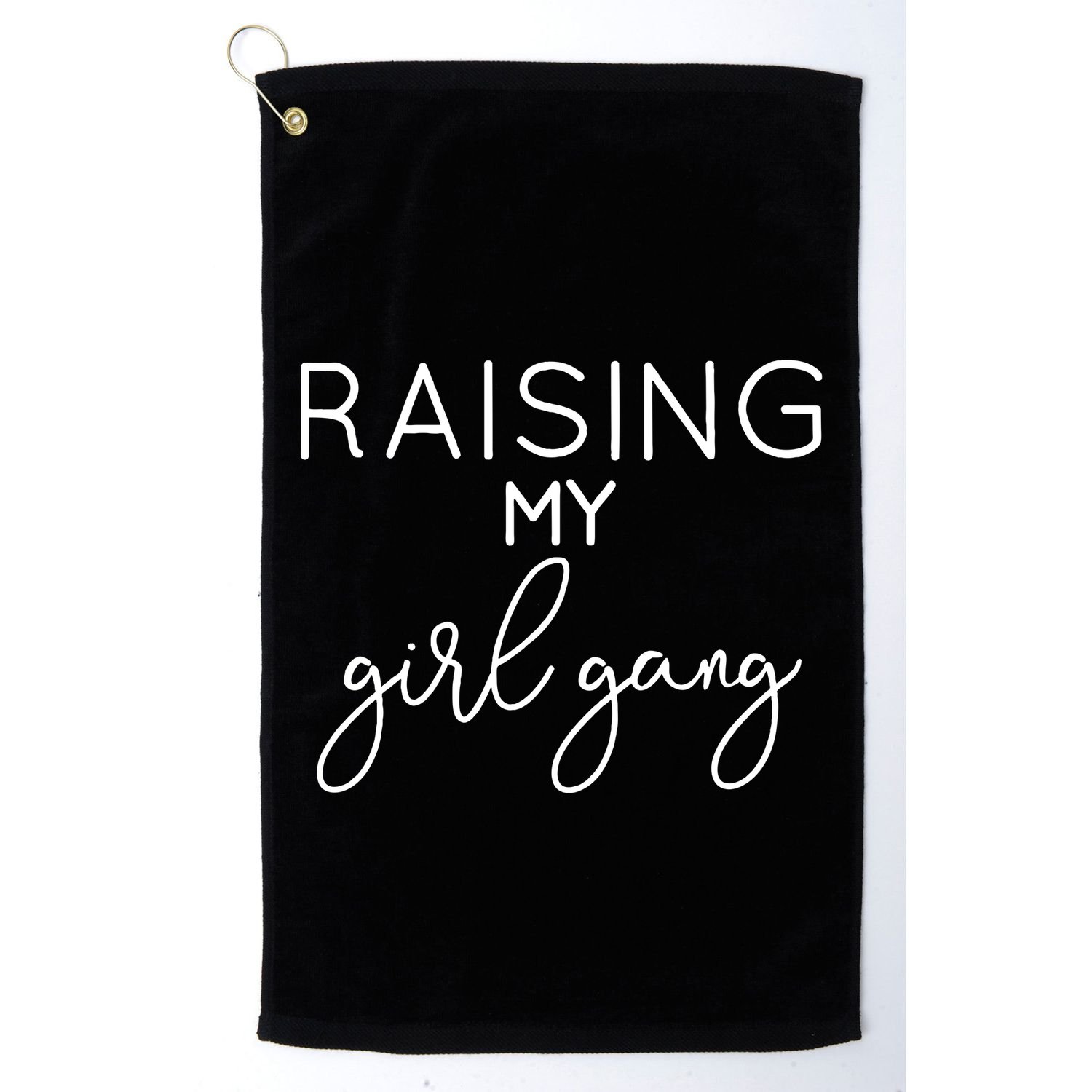 Raising My Girl Gang Mom Mothers Day Gift Momma Mommy Mama Golf Towel