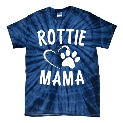 Rottie Mama Gift Dog Lover Apparel Pet Owner Rottweiler Mom Tie-Dye T-Shirt