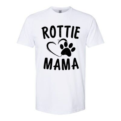 Rottie Mama Gift Dog Lover Apparel Pet Owner Rottweiler Mom Softstyle® CVC T-Shirt