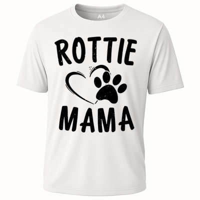 Rottie Mama Gift Dog Lover Apparel Pet Owner Rottweiler Mom Cooling Performance Crew T-Shirt