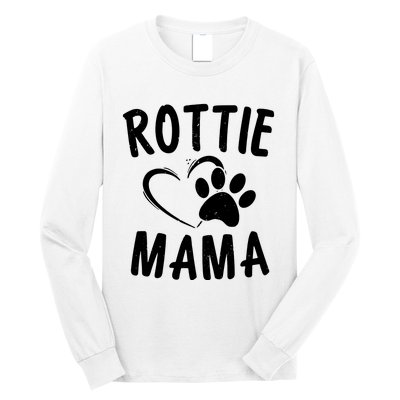 Rottie Mama Gift Dog Lover Apparel Pet Owner Rottweiler Mom Long Sleeve Shirt