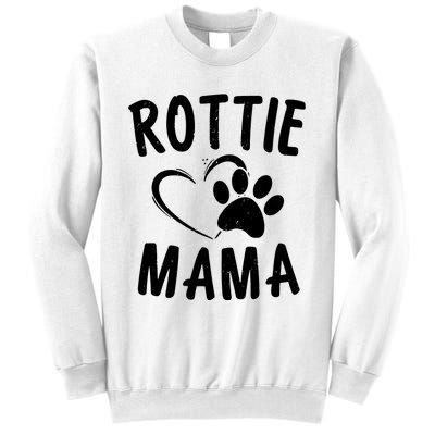 Rottie Mama Gift Dog Lover Apparel Pet Owner Rottweiler Mom Sweatshirt