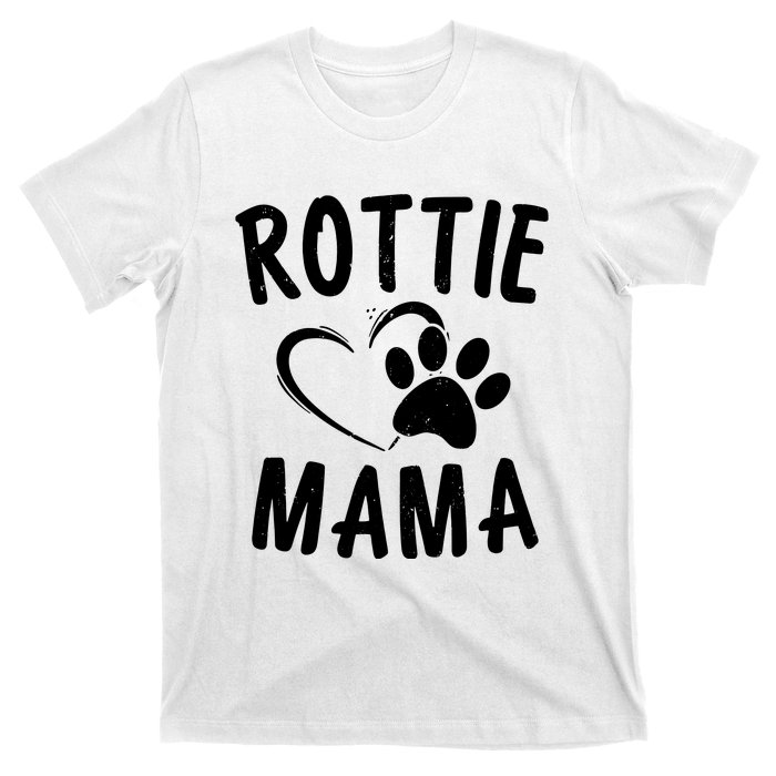 Rottie Mama Gift Dog Lover Apparel Pet Owner Rottweiler Mom T-Shirt