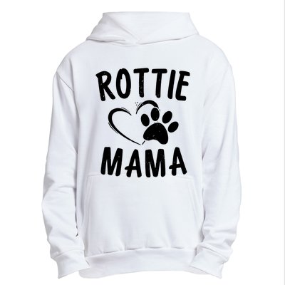 Rottie Mama Gift Dog Lover Apparel Pet Owner Rottweiler Mom Urban Pullover Hoodie