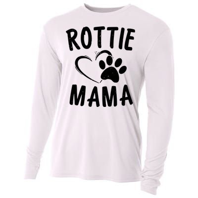 Rottie Mama Gift Dog Lover Apparel Pet Owner Rottweiler Mom Cooling Performance Long Sleeve Crew