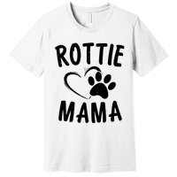 Rottie Mama Gift Dog Lover Apparel Pet Owner Rottweiler Mom Premium T-Shirt