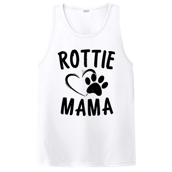 Rottie Mama Gift Dog Lover Apparel Pet Owner Rottweiler Mom PosiCharge Competitor Tank