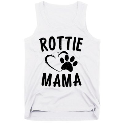 Rottie Mama Gift Dog Lover Apparel Pet Owner Rottweiler Mom Tank Top