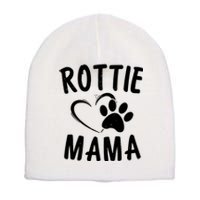 Rottie Mama Gift Dog Lover Apparel Pet Owner Rottweiler Mom Short Acrylic Beanie