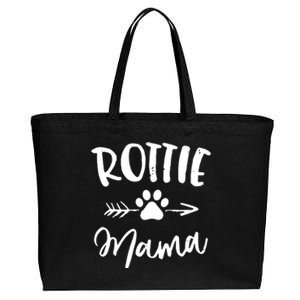 Rottie Mama Gifts Rottweiler Lover Owner Gifts Dog Mom Cotton Canvas Jumbo Tote