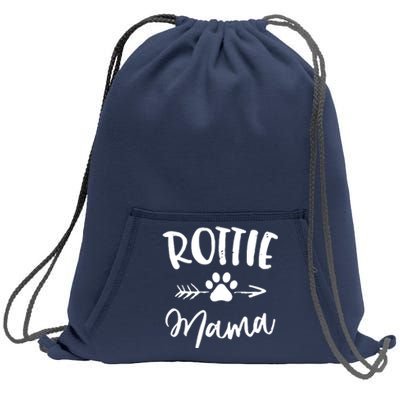 Rottie Mama Gifts Rottweiler Lover Owner Gifts Dog Mom Sweatshirt Cinch Pack Bag