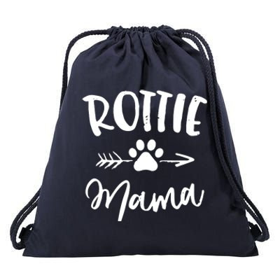 Rottie Mama Gifts Rottweiler Lover Owner Gifts Dog Mom Drawstring Bag