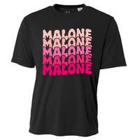 Retro Malone Girl First Name Boy Personalized Groovy 80S Cooling Performance Crew T-Shirt