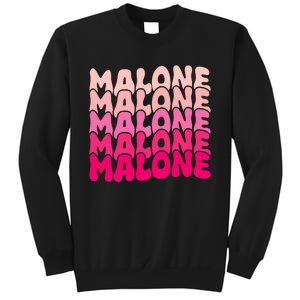 Retro Malone Girl First Name Boy Personalized Groovy 80S Sweatshirt