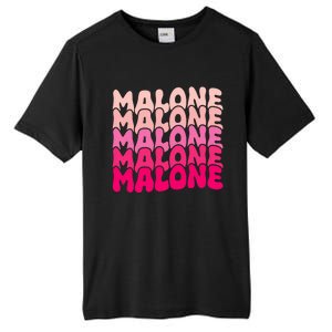 Retro Malone Girl First Name Boy Personalized Groovy 80S Tall Fusion ChromaSoft Performance T-Shirt