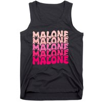 Retro Malone Girl First Name Boy Personalized Groovy 80S Tank Top