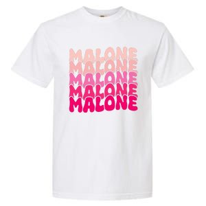 Retro Malone Girl First Name Boy Personalized Groovy 80S Garment-Dyed Heavyweight T-Shirt