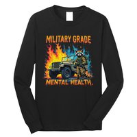 Retro Military Grade Mental Health Warrior Military Veterans Long Sleeve Shirt