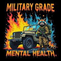 Retro Military Grade Mental Health Warrior Military Veterans 16 in Basic Backpack