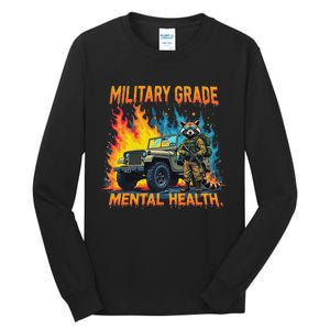 Retro Military Grade Mental Health Warrior Military Veterans Tall Long Sleeve T-Shirt