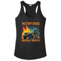 Retro Military Grade Mental Health Warrior Military Veterans Ladies PosiCharge Competitor Racerback Tank