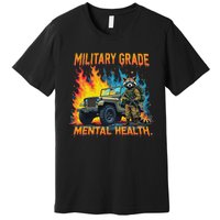 Retro Military Grade Mental Health Warrior Military Veterans Premium T-Shirt