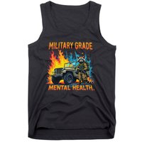 Retro Military Grade Mental Health Warrior Military Veterans Tank Top