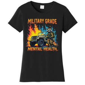 Retro Military Grade Mental Health Warrior Military Veterans Women's T-Shirt