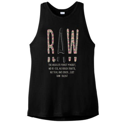 Raw Mindset Graphic Ladies PosiCharge Tri-Blend Wicking Tank