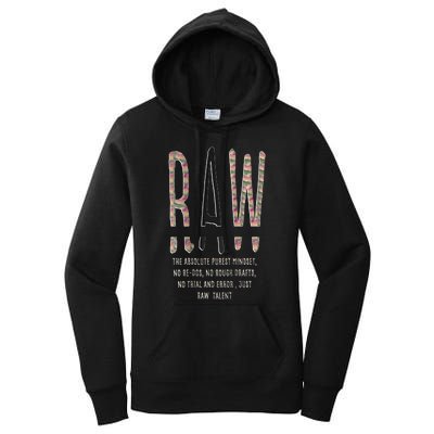 Raw Mindset Graphic Women's Pullover Hoodie