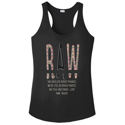 Raw Mindset Graphic Ladies PosiCharge Competitor Racerback Tank