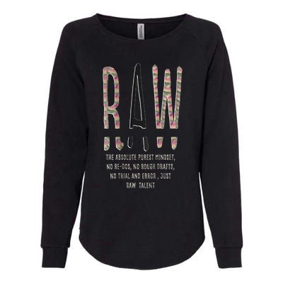 Raw Mindset Graphic Womens California Wash Sweatshirt