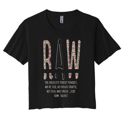 Raw Mindset Graphic Women's Crop Top Tee