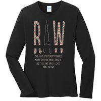 Raw Mindset Graphic Ladies Long Sleeve Shirt