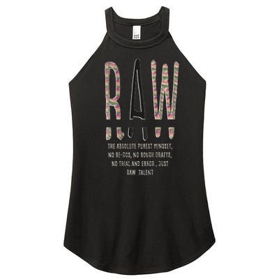 Raw Mindset Graphic Women’s Perfect Tri Rocker Tank