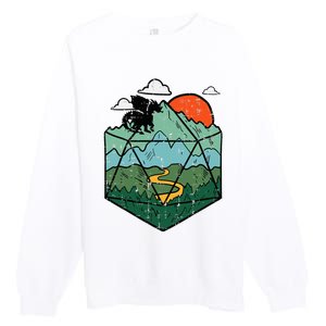 Rpg Mountain Gamer Premium Crewneck Sweatshirt